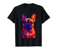 French Bulldog Dog Colorful Dog Lover Pop Art T-Shirt