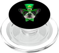 French Bulldog Dog Lucky Charm Shamrock St Patricks Day PopSockets PopGrip pour MagSafe