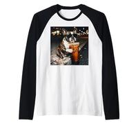 French Bulldog Drinking Coffee Smoking Cigarette Funny Meme Manche Raglan