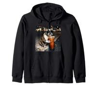 French Bulldog Drinking Coffee Smoking Cigarette Funny Meme Sweat à Capuche