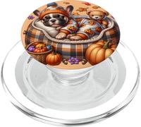 French Bulldog Halloween Fall Pumpkin for Frenchie Grandma PopSockets PopGrip pour MagSafe