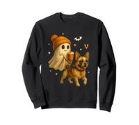French Bulldog Halloween Ghost Walking French Bulldog Dog Sweatshirt