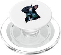 French Bulldog Hurle à La Lune Frenchie PopSockets PopGrip pour MagSafe