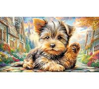 French-Bulldog-in-Parisian-Farm-Scene Puzzle 1000 pièces Papier recyclé Extremement Difficile Jeu Stimulant pour Femmes et Hommes à des Fins de Relaxation 38x52/1000 pièces