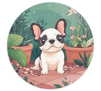 French Bulldog Puzzle 1000 Pièces Cadeau Unique Jeu Éducatif Challenge Toy À De Qualité Supérieure Peinture Art pour Adultes Et Enfants À Partir De 14 Ans 1000pcs (67.5x67.5cm)