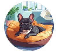 French Bulldog Puzzle 1000 Pièces Educa Jouet en Bois Divertissement Créatif De l'art De La Décoration Jeu Éducatif Challenge Toy pour Adultes Et Enfants À Partir De 12 Ans 1000pcs (67.5x67.5cm)