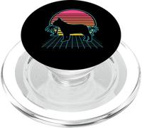 French Bulldog Retro Vintage 80s Vaporwave Aesthetic Dog PopSockets PopGrip pour MagSafe