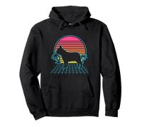 French Bulldog Retro Vintage 80s Vaporwave Aesthetic Dog Sweat à Capuche