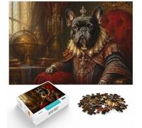 French Bulldog The King, Puzzle Papier 1000 Pièces, 1000pcs (70x50cm) | Pour le passage au Nouvel An : ce puzzle adulte 1000 pièces propose l'ensemble du défi pour les vacances de Noël.
