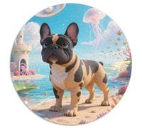 French Bulldog1000 Pièces pour Puzzles pour Adultes Et Enfants Pet DogPuzzle Circulaire, Puzzle Familial, Pression Réduite, Jouets Éducatifs, Difficile, Impossible1000pcs (67.5x67.5cm)