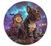 French Bulldog1000 Pièces pour Puzzles pour Adultes Et Enfants Pet DogPuzzle Rond, Décoration Moderne, Jeu, Cadeau Unique, Décoration, Cadeau, Difficile, Impossible1000pcs (67.5x67.5cm)