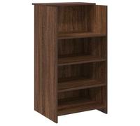 @FRENCH Bureau - Espace rangement optimal,Table Informatique pour étudiants de réception chêne brun 55x50x103,5cm - bois