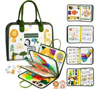 French Busy Board Montessori Toy 2 Years,8 in 1 Games Montessori Educational Activity and Development Toys,Games Plane Car Child Travel,Gift for Children Boy Girl 1 2 3 4 5 Years Old