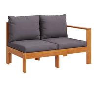 @FRENCH Canapé de jardin d'extérieur - TOP VENTES - Canapé modulable avec 1 accoudoir 2 places bois massif d'acacia 2195390