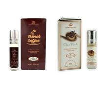 French Coffee & Choco Musk Concentrated Perfume Oil Pack of 2 | Long-Lasting Alcohol-Free Attar for Men & Women | 6ml Each Roll-On