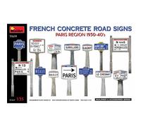 MiniArt – Kit maquette 1:35 Panneaux de signalisation en béton France 1930-40 (MA35659)