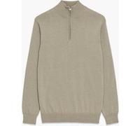 French Connection 1/2 Zip Cotton Khaki Mel Taille: [l] Khaki Mel Taille: XS | Pulls Outlet | Homme | Marron