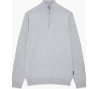 French Connection 1/2 Zip Cotton Lgt Grey Mel Taille: L | Pulls col roulé Outlet | Homme | Gris