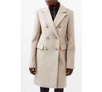 French Connection Adele Felt Coat Beige Taille: XS | Manteaux à double boutonnage Outlet | Femme | Marron