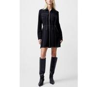 French Connection Azra Twill Mini Dress Unlined Black Taille: 8 | Robes Mini Outlet | Femme | Le Noir