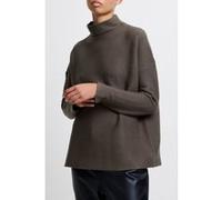 French Connection Babysoft Ribbed Mock Neck Jumper Tarmac Khaki Taille: M | Pulls Outlet | Femme | Marron