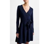 French Connection Babysoft Wrap Mini Dress Dark Navy Taille: XL | Robes Mini Outlet | Femme | Bleu