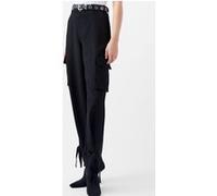French Connection Bella Twill Trouser Blackout Taille: 8 | Pantalons Cargo Outlet | Femme | Le Noir