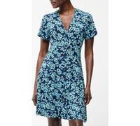 French Connection Benedetta Flippy Dress Midnight Blue Mlt Taille: 12 | Robes Mini Outlet | Femme | Bleu