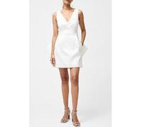 French Connection Beverly Bow Short Dress Summer White Taille: 6 | Robes Mini Outlet | Femme | Blanche