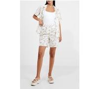 French Connection Bia Alania Lyocell Blend Short Brown Taille: S | Shorts de Sport Outlet | Femme | Marron