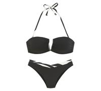 FRENCH CONNECTION Bikini noir / blanc, Taille XS