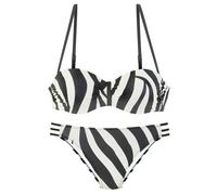FRENCH CONNECTION Bikini noir / blanc, Taille XXL