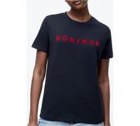 French Connection Bonjour Tee Midnight Blue/red Taille: L | Chemises Outlet | Femme | Bleu
