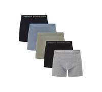 French Connection Boxers Homme - Coffret Cadeau 5 Pièces, sous-vêtements en Coton Stretch Premium, Respirants et Confortables, Multicolore, FC41, M