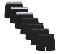 French Connection Boxers Homme - Coffret Cadeau 7 Pièces, sous-vêtements en Coton Stretch Premium, Respirants et Confortables, Noir, FC50, M