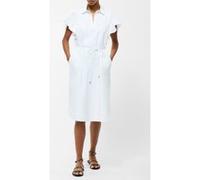 French Connection Cambria Cotton Belted Dress Linen White Taille: XS | Robes Outlet | Femme | Blanche
