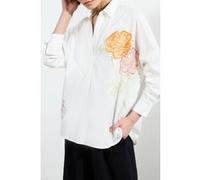 French Connection Cambria Cotton Popover Shirt Linen White Taille: XL | Chemises à boutons Outlet | Femme | Blanche