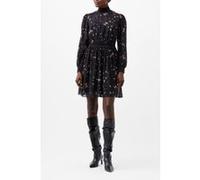 French Connection Carina Georgette High Neck Drs Blackout Multi Taille: 12 | Robes Mini Outlet | Femme | Le Noir