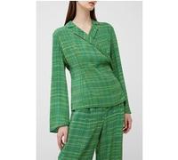 French Connection Carmen Crepe Top Green Taille: M | Chemisiers Outlet | Femme | Vert
