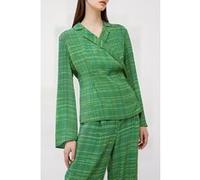 French Connection Carmen Crepe Top Green Taille: XXL | Chemisiers Outlet | Femme | Vert