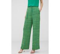 French Connection Carmen Crepe Trouser Green Taille: 16 | Évasés pantalons Outlet | Femme | Vert