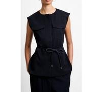 French Connection Clover Tie Waistcoat Black Taille: 16 | Vestes sans manches Outlet | Femme | Le Noir
