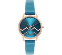 French Connection Connection Esme Blue Round Analog Watch For Women Bleu sarcelle Taille unique Female