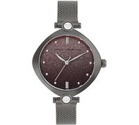 French Connection Connection Sheen Shimmer Round Analog Watch With Mesh Strap For Women Gris Taille unique Female