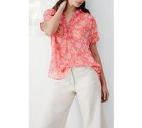 French Connection Cosette S/s Popover Camellia Taille: 8 | Chemisiers Outlet | Femme | Marron