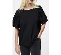 French Connection Crepe Light Puff Sleeve Top Black Taille: S | Chemisiers Outlet | Femme | Le Noir