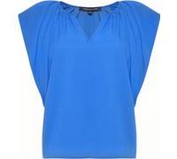 French Connection Crepe Light V Neck Blouse Nebulas Blue Taille: XS | Chemisiers Outlet | Femme | Bleu