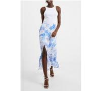 French Connection Dalla Verona Maxi Skrt Blue Taille: L | Jupes Outlet | Femme | Bleu