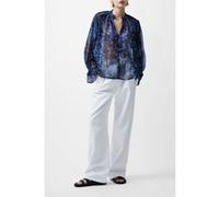 French Connection Dawn Hallie Crinkle Top Indigo Taille: XS | Chemisiers Outlet | Femme | Bleu