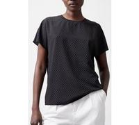 French Connection Dotty Spot Abeny Crew Neck Top Blackout/summer Whit Taille: S | Chemisiers Outlet | Femme | Le Noir